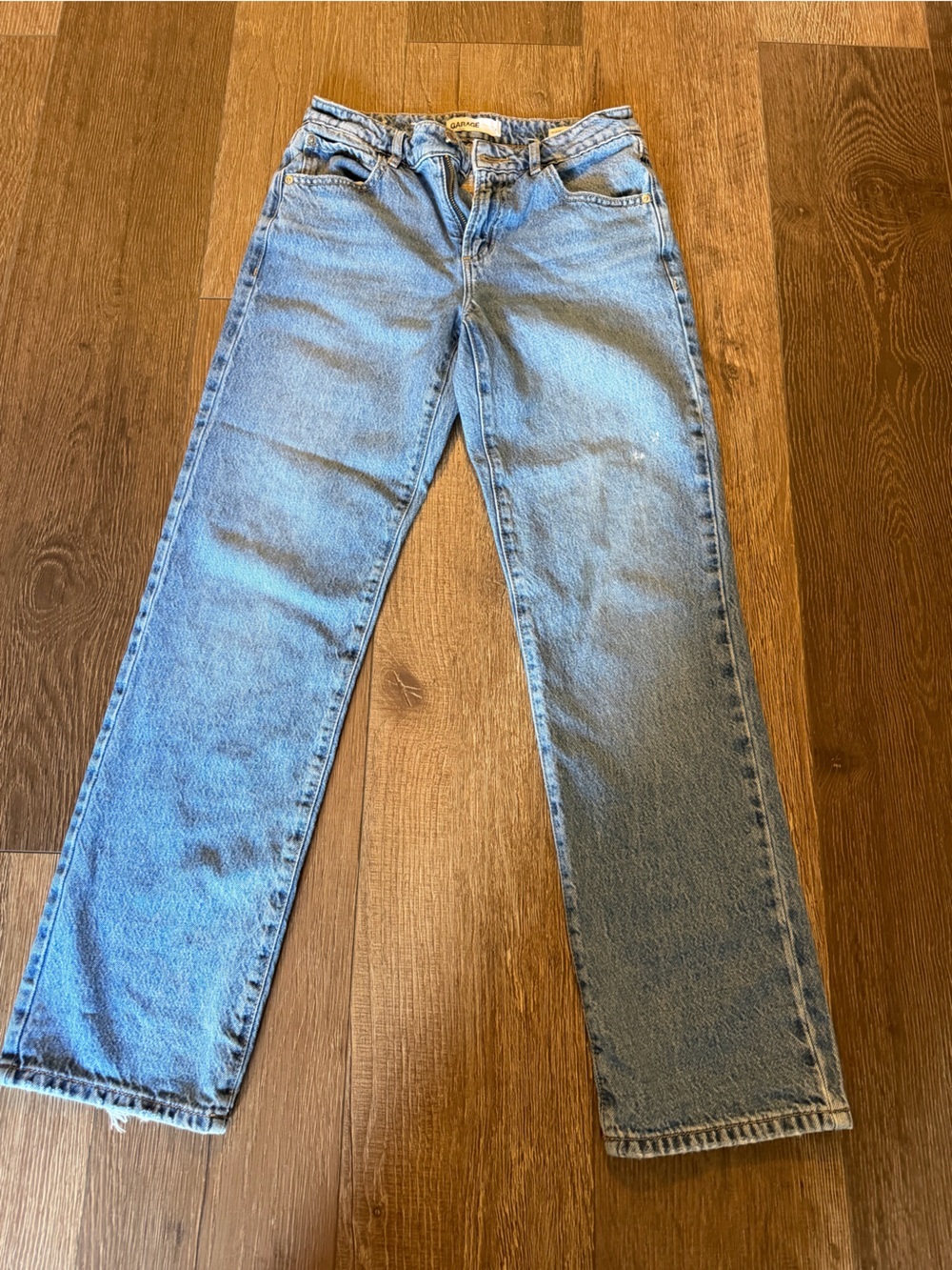Garage Light Blue Relaxed Straight-Leg Women's Jeans